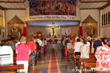 Procesión religiosa en El Ejido (Foto Francisco Javier Santana)